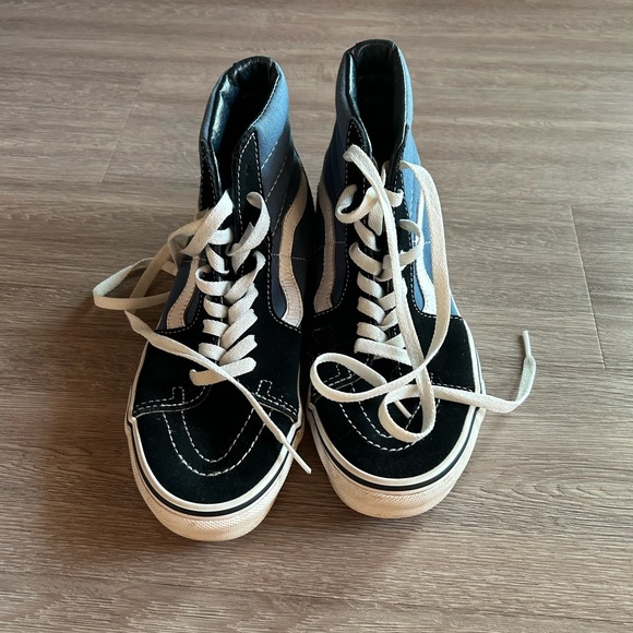 Black and blue high top vans - Picture 1 of 4